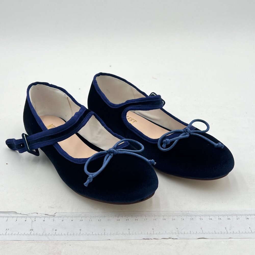 Miss Left Women Bowknots Ankle Strap Mary Jane Classic Closed Round Toe Ballet F - Picture 4 of 8